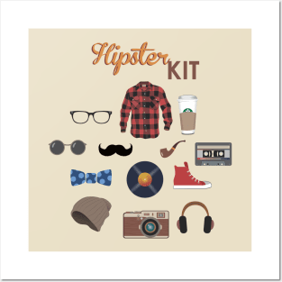 Hipster kit Posters and Art